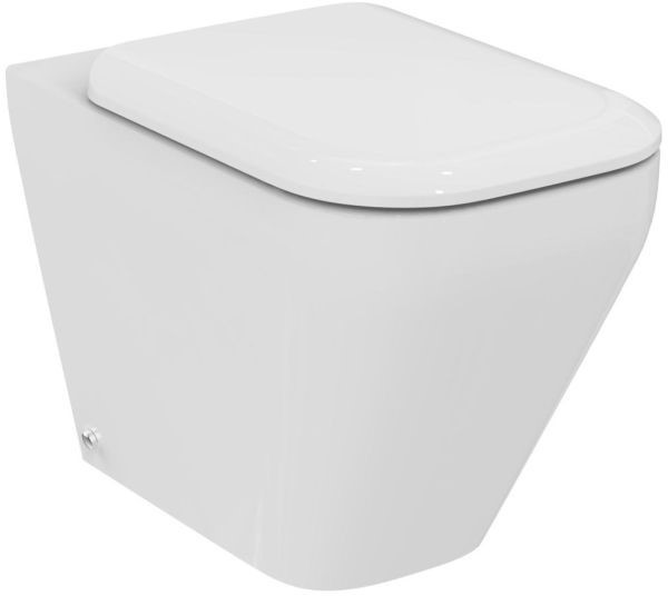 Set vas WC Ideal Standard Tonic II AquaBlade back-to-wall cu capac inchidere lenta pentru rezervor ingropat Ideal Standard