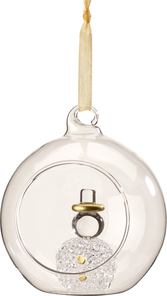 Decoratiune Villeroy & Boch Toys Delight Royal Classic Glass Ball Snowman 8cm sensodays.ro