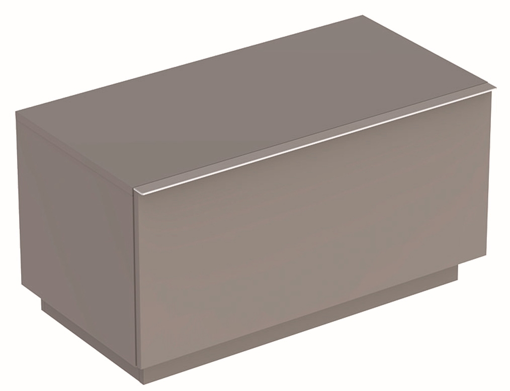 Dulap pe pardoseala Geberit iCon 89×47.2×47.7cm cu un sertar gri platin lucios Geberit