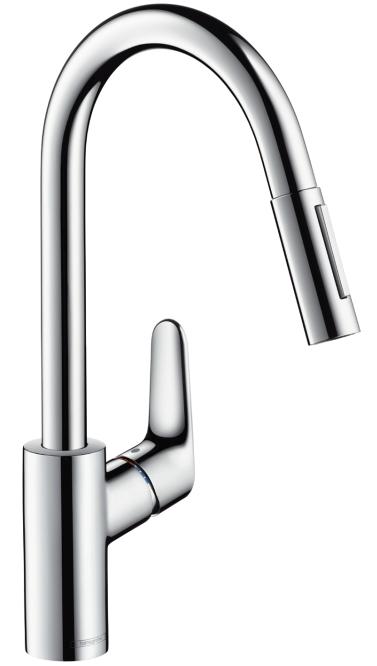 Baterie bucatarie Hansgrohe Focus 240 dus extractibil crom Hansgrohe