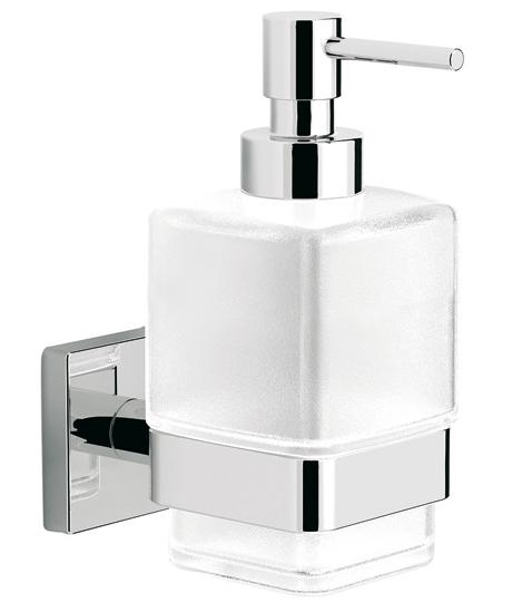 Dispenser sapun lichid cu suport de perete Steinberg seria 450 crom/sticla sensodays.ro