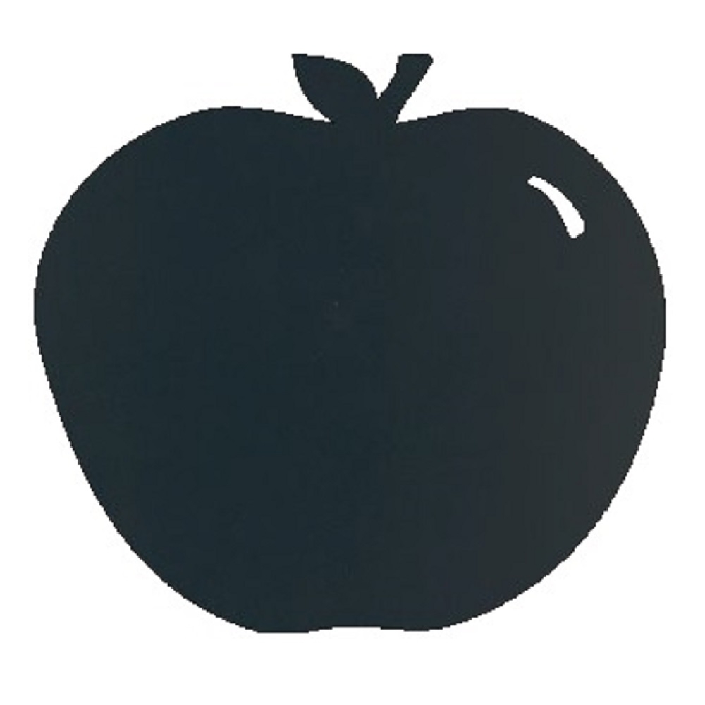 Tabla de scris autoadeziva Securit Silhouette Apple 31 6x29 1x0 3cm include marker creta negru poza