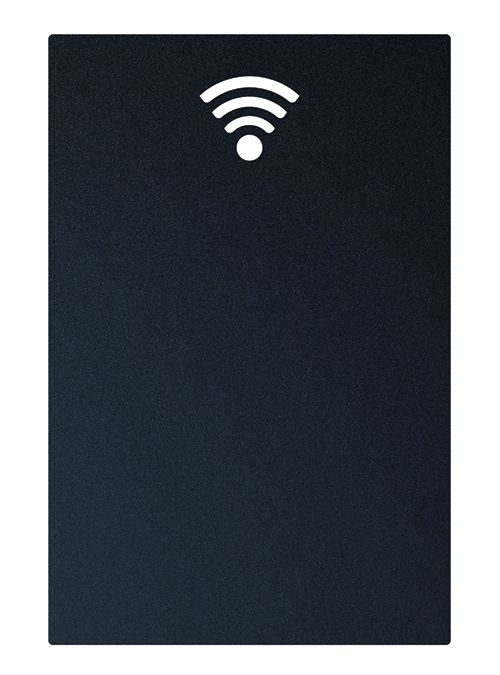 Tabla de scris autoadeziva Securit Silhouette WiFi 38x25x0 3cm include marker creta negru poza