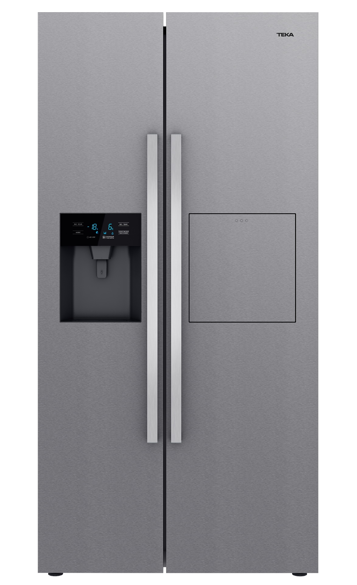 Combina frigorifica Teka Maestro RLF 74925 SS Full No Frost 490 litri net dozator apa si gheata clasa A++ inox sensodays.ro