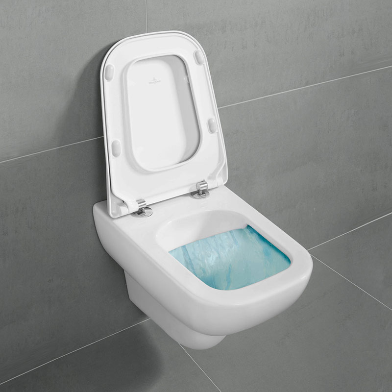 Set vas WC suspendat Villeroy & Boch Joyce DirectFlush cu capac slim sensodays.ro