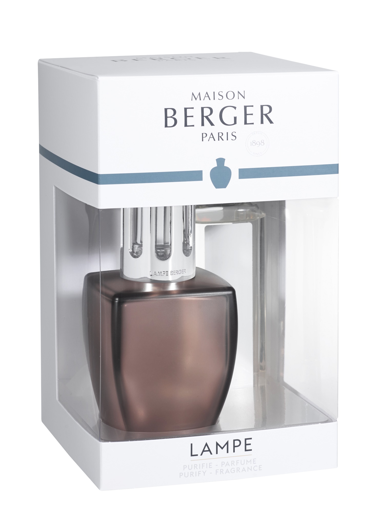 Set lampa catalitica Berger June Bois de Rose cu parfum Champs de Lavande Maison Berger