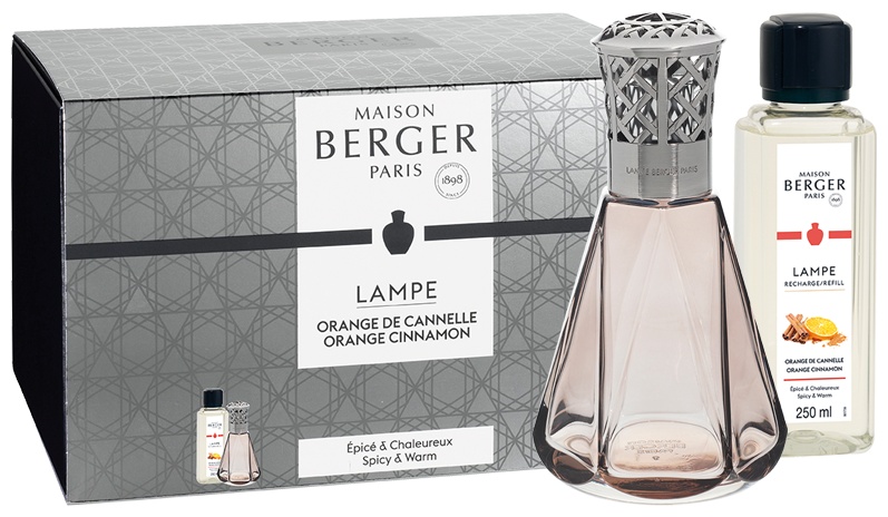 Set Berger lampa catalitica Berger Vintage Pyramide Rose cu parfum Orange de Cannelle 250ml Maison Berger pret redus imagine 2022