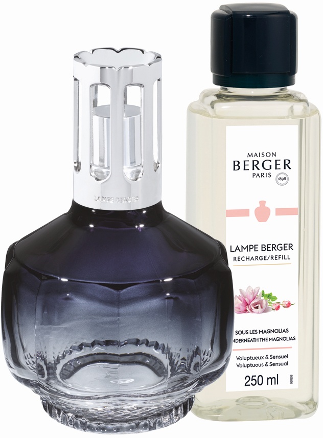 Set Berger lampa catalitica Berger Molecule Blue Nuit cu parfum Sous les Magnolias Maison Berger