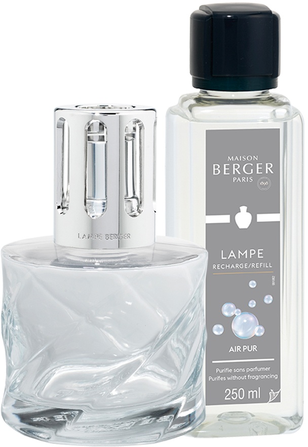 Set Berger lampa catalitica Spirale Transparente cu parfum Air Pur Maison Berger