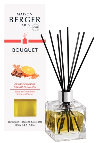 Difuzor parfum camera Berger Bouquet Parfume Cube Orange de Cannelle 125ml Maison Berger imagine 2022 1-1.ro