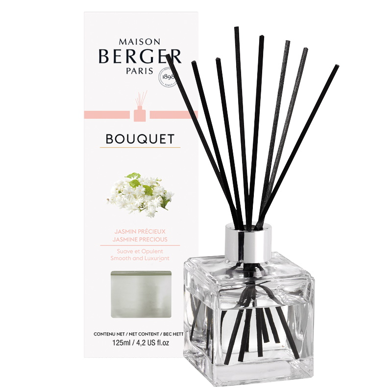 Difuzor parfum camera Berger Bouquet Parfume Cube Jasmin Precieux 125ml Maison Berger imagine 2022 1-1.ro