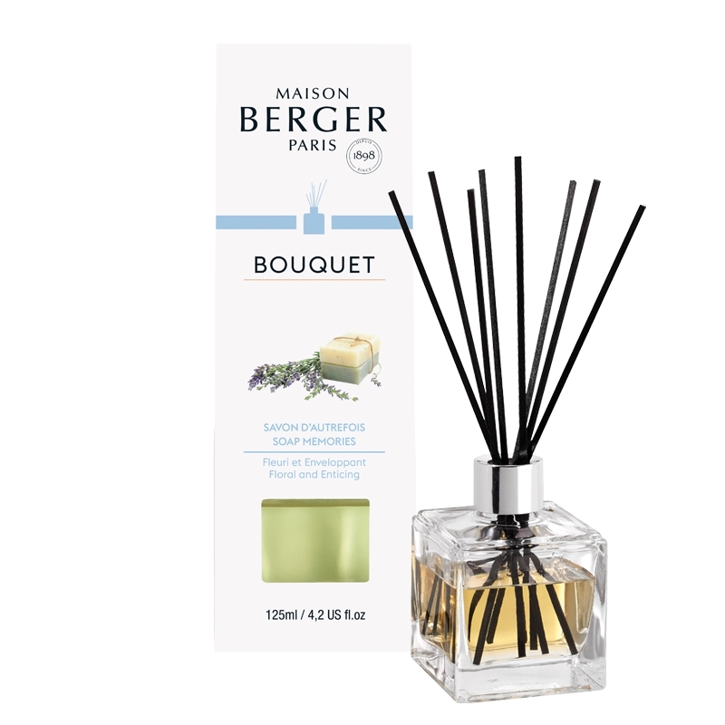 Difuzor parfum camera Berger Bouquet Parfume Cube Savon d’Autrefois 125ml Maison Berger imagine 2022 by aka-home.ro