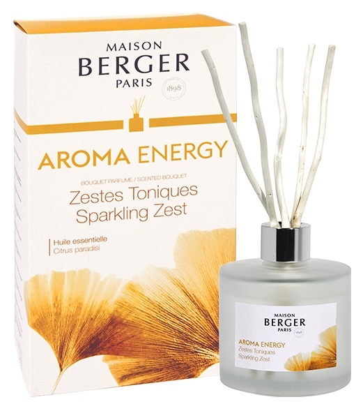 Difuzor parfum camera Berger Aroma Energy Zestes Toniques180ml Maison Berger imagine model 2022