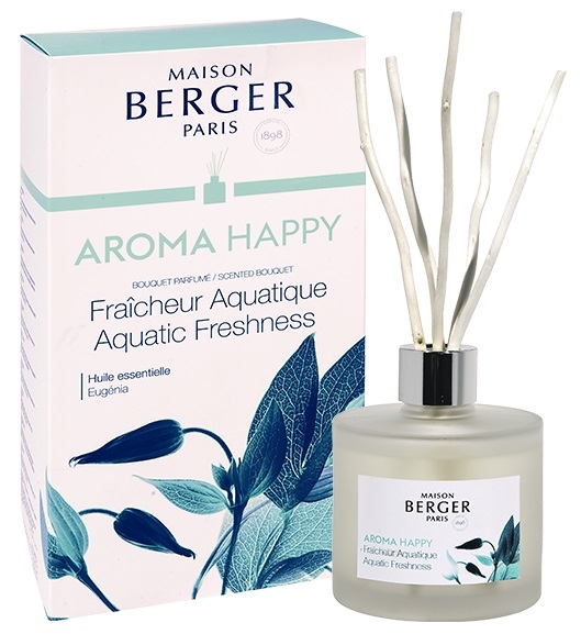 Difuzor parfum camera Berger Aroma Happy Fraicheur Aquatique 180ml Maison Berger imagine 2022 by aka-home.ro