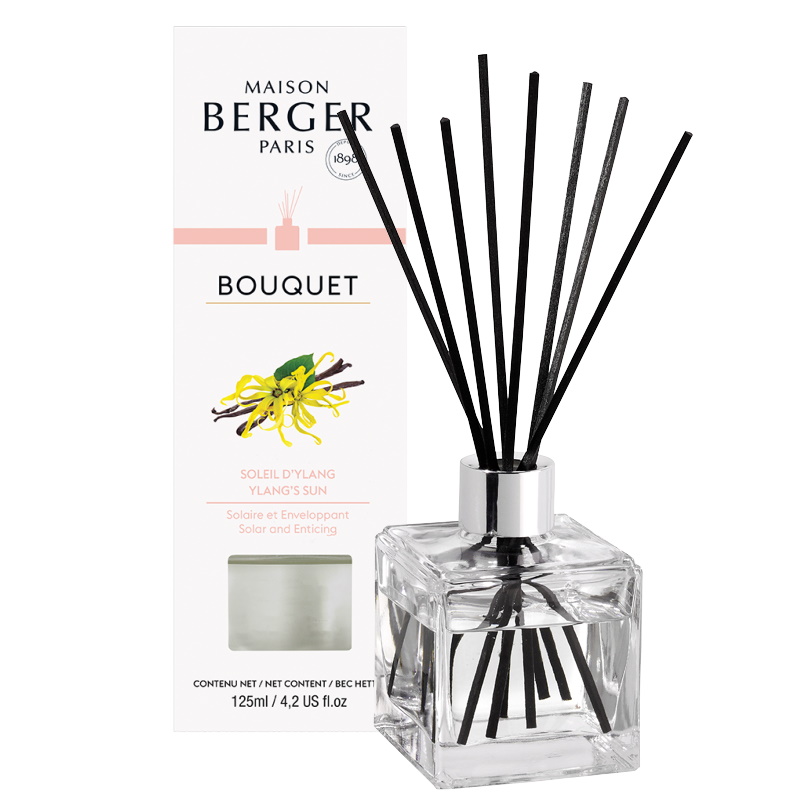 Difuzor parfum camera Berger Bouquet Parfume Cube Soleil d’Ylang 125ml Maison Berger