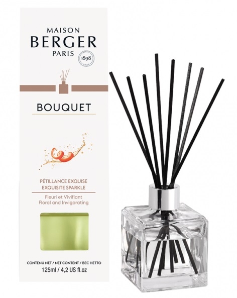 Difuzor parfum camera Berger Bouquet Parfume Cube Exquisite Sparkle 125ml Maison Berger