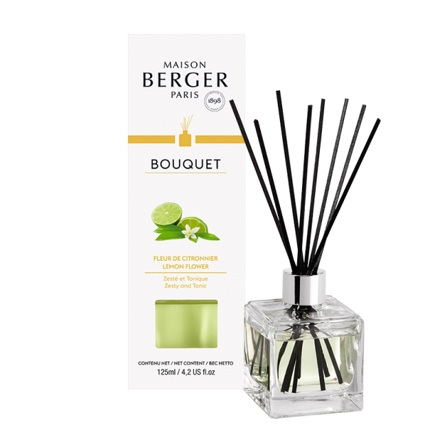 Difuzor parfum camera Berger Bouquet Parfume Cube Fleur de Citronnier 125ml Maison Berger imagine 2022 1-1.ro