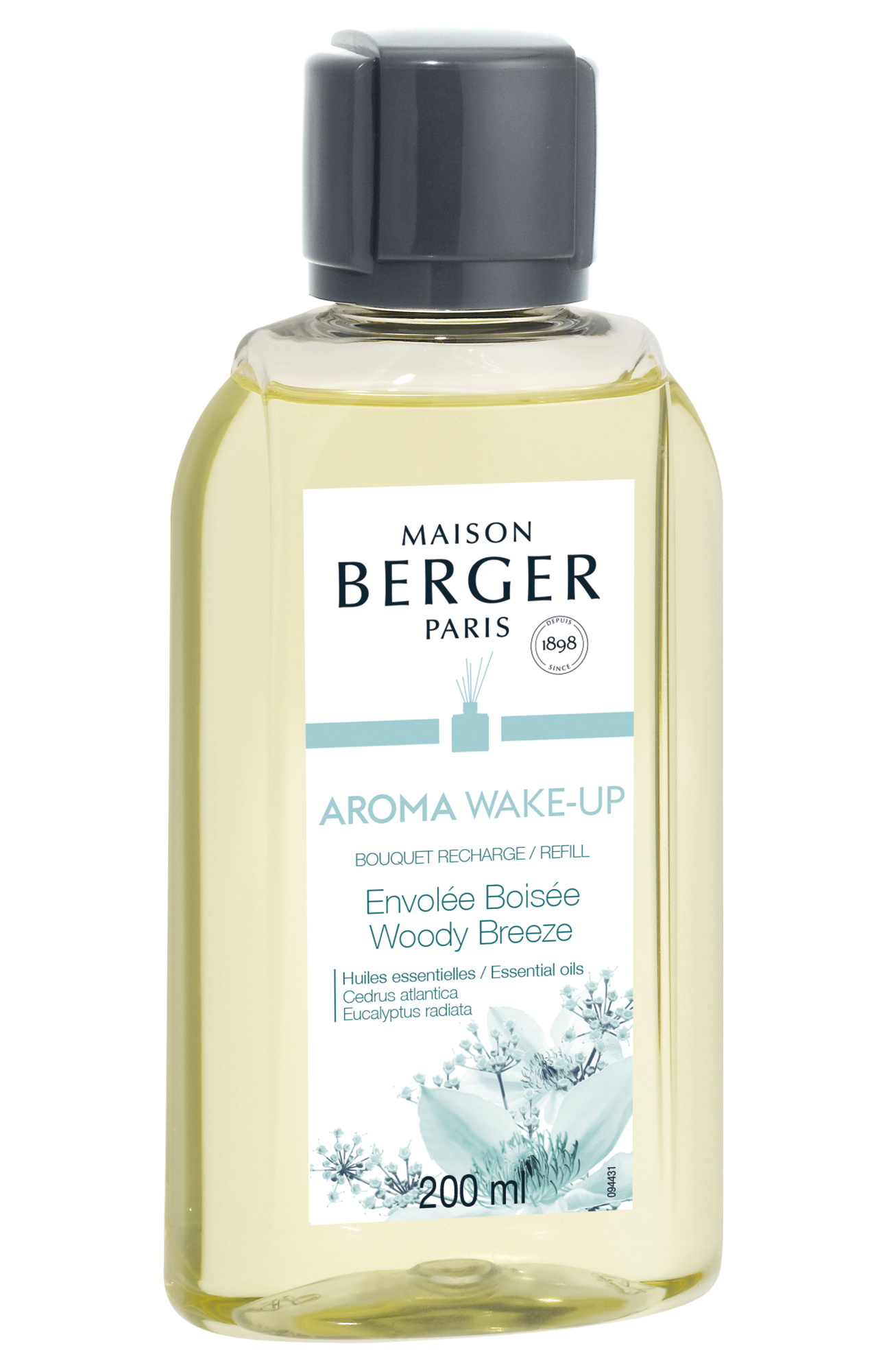 Parfum pentru difuzor Berger Aroma Wake-up Woody Breeze 200ml Maison Berger imagine noua 2022