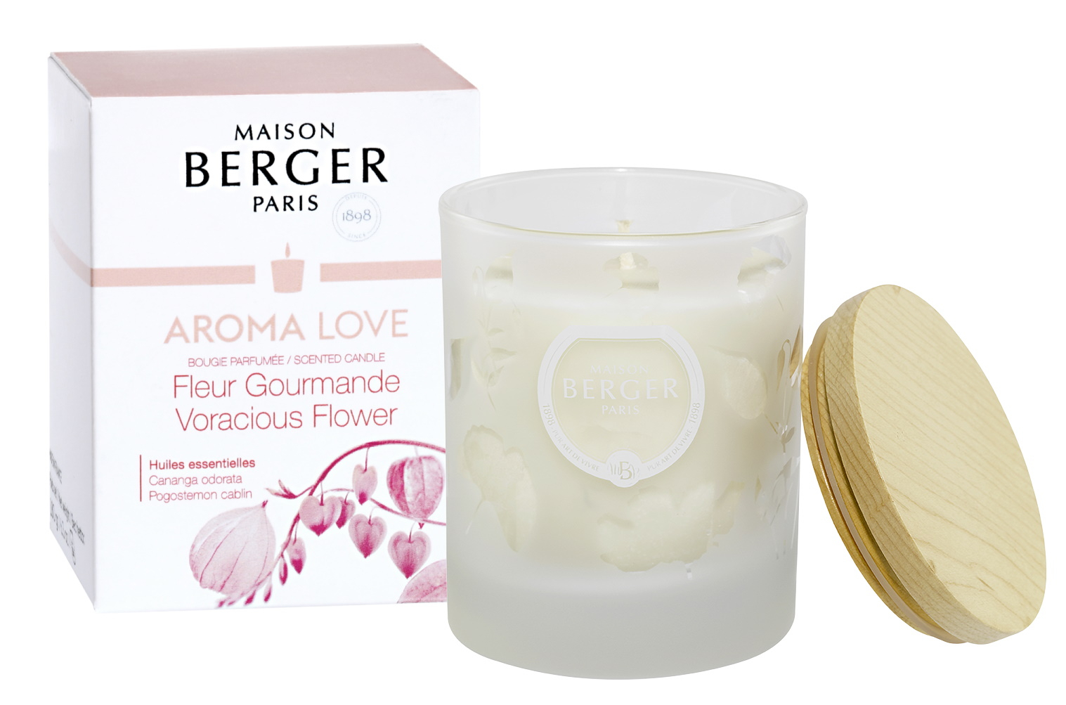 Lumanare parfumata Berger Aroma Love Fleur Gourmande 180g Maison Berger imagine 2022 by aka-home.ro