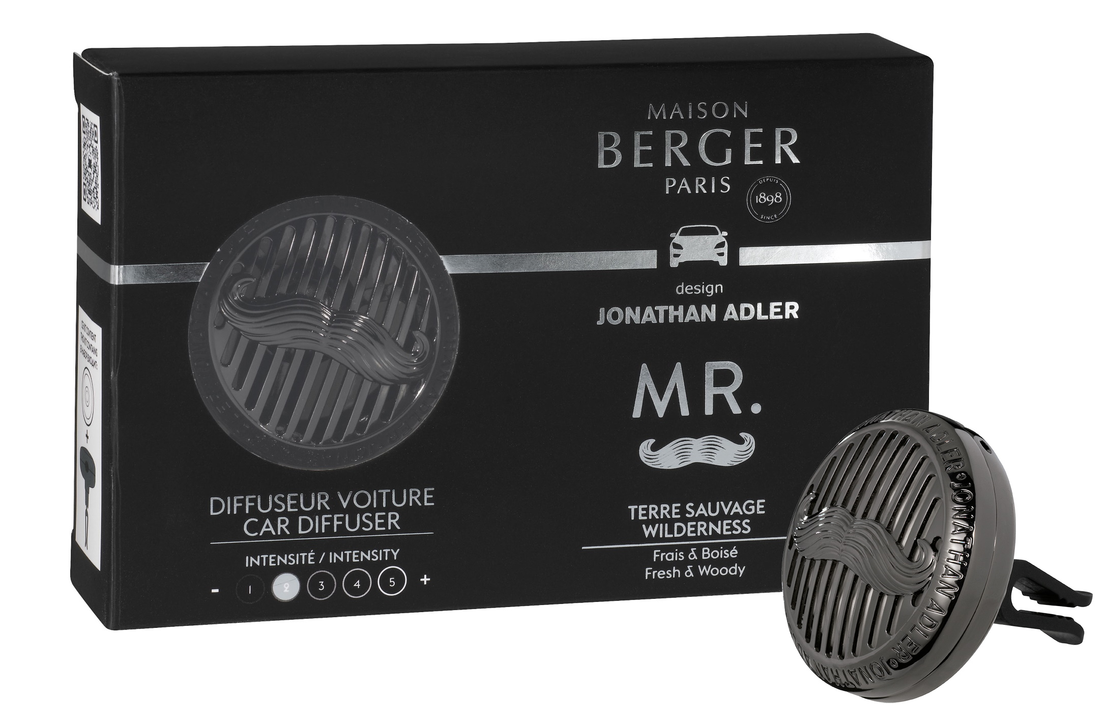 Set odorizant masina Berger Jonathan Adler Mr. + rezerva ceramica Terre Sauvage Maison Berger