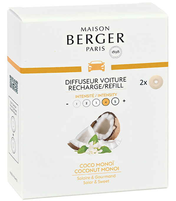 Rezerve ceramice odorizant masina Berger Coconut Monoi 2piese Maison Berger