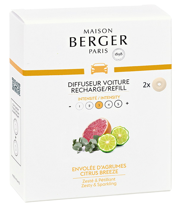 Rezerve ceramice odorizant masina Berger Citrus Breeze 2piese Maison Berger
