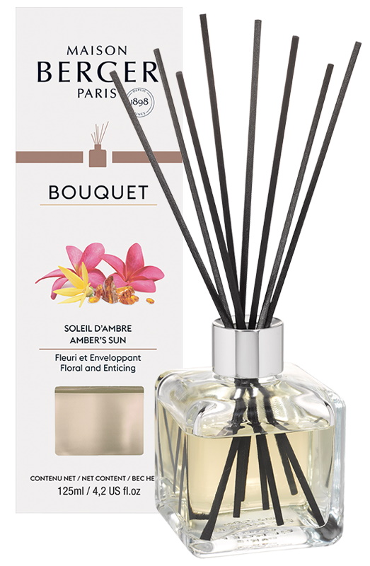 Difuzor parfum camera Berger Bouquet Parfume Cube Soleil d’Ambre 125ml Maison Berger