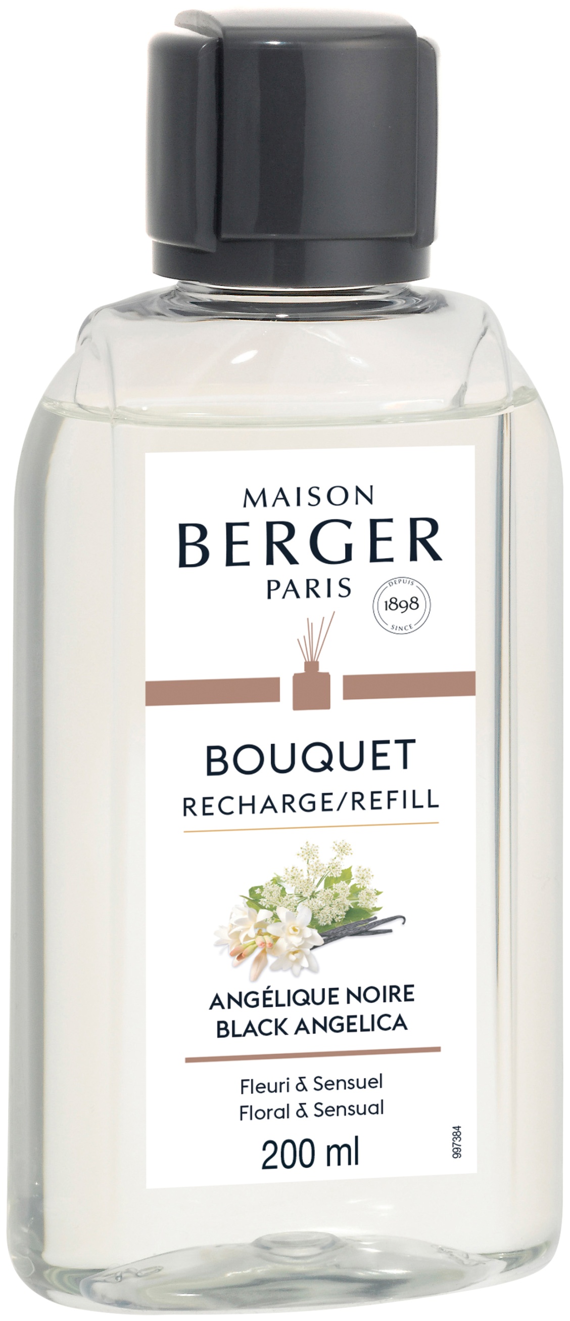 Parfum pentru difuzor Berger Angelique Noire 200ml Maison Berger imagine noua 2022
