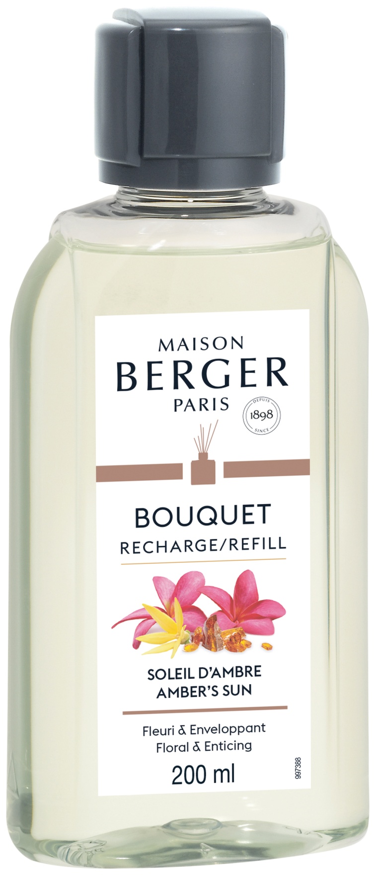 Parfum pentru difuzor Berger Soleil d’Ambre 200ml Maison Berger imagine noua 2022