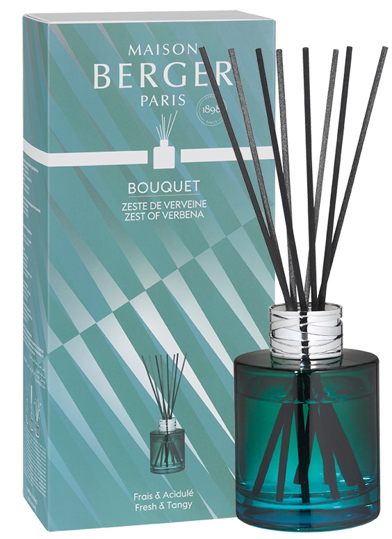 Difuzor parfum camera Berger Bouquet Dare Bleu & Vert cu parfum Zeste de Verveine 115ml Maison Berger imagine 2022 by aka-home.ro