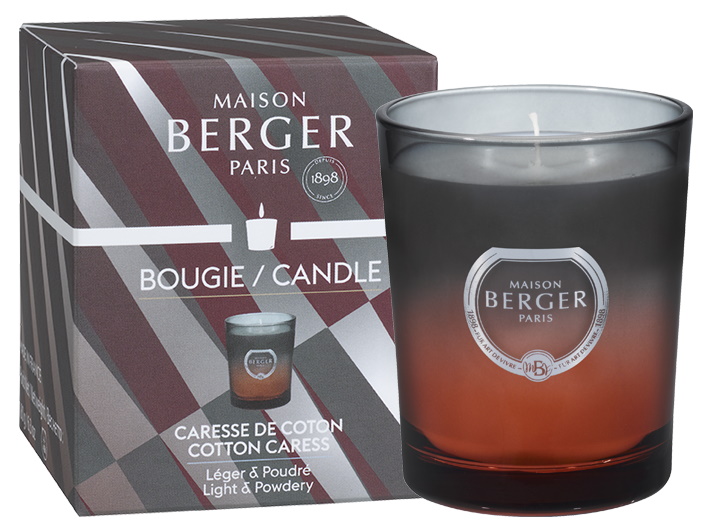 Lumanare parfumata Berger Dare Gris & Rose Caresse de Coton 180g Maison Berger