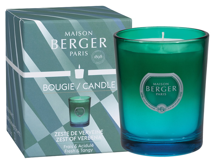 Lumanare parfumata Berger Dare Bleu & Vert Zeste de Verveine 180g Maison Berger