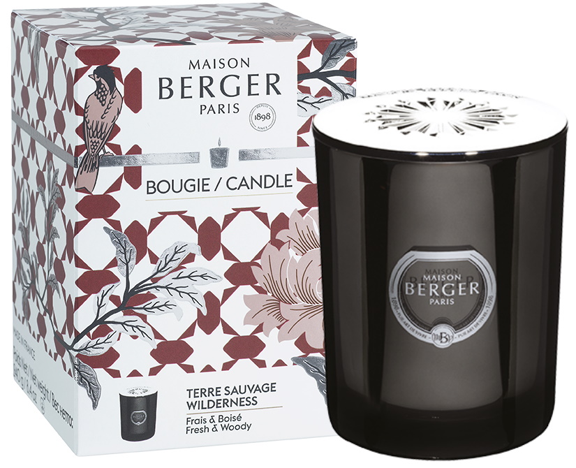 Lumanare parfumata Berger Prisme Noire Terre Sauvage 240g