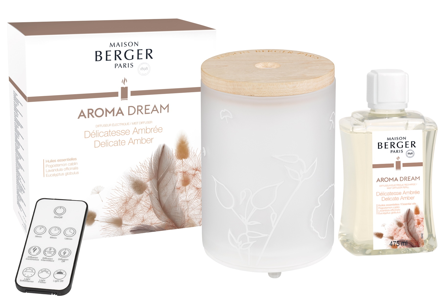 Difuzor ultrasonic parfum Berger Aroma Relax + parfum Dream 475ml Maison Berger
