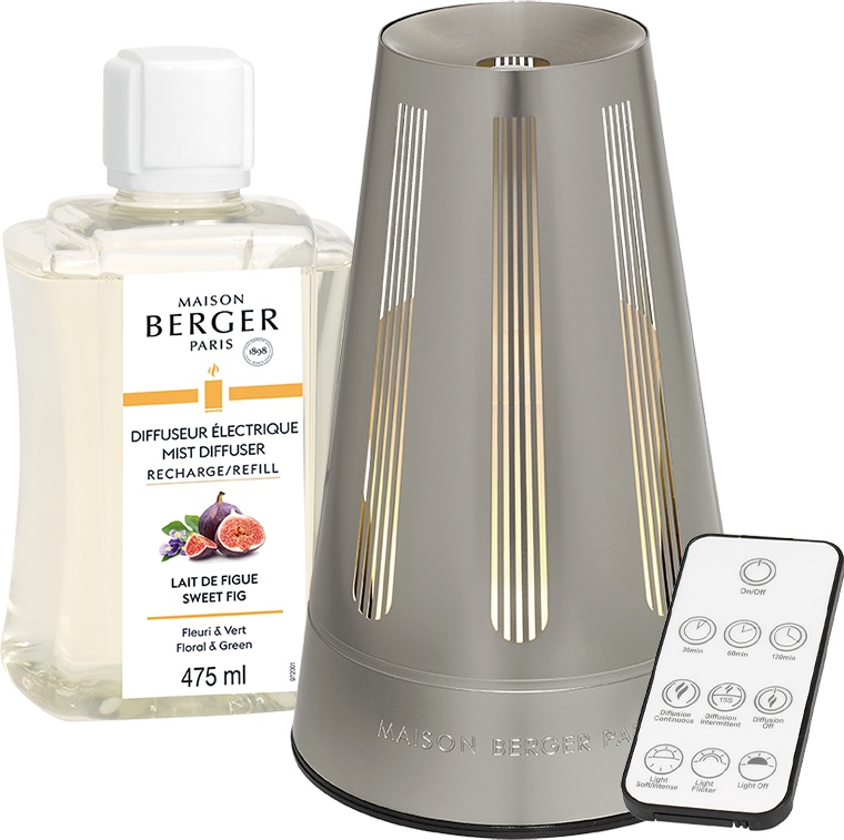Difuzor ultrasonic parfum Berger Aroma Amphora + parfum Lait de Figue 475ml Maison Berger