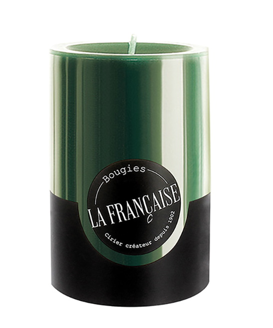 Lumanare La Francaise Colorama Cylindre Timeless d 7cm h 10cm 50 ore verde 10cm