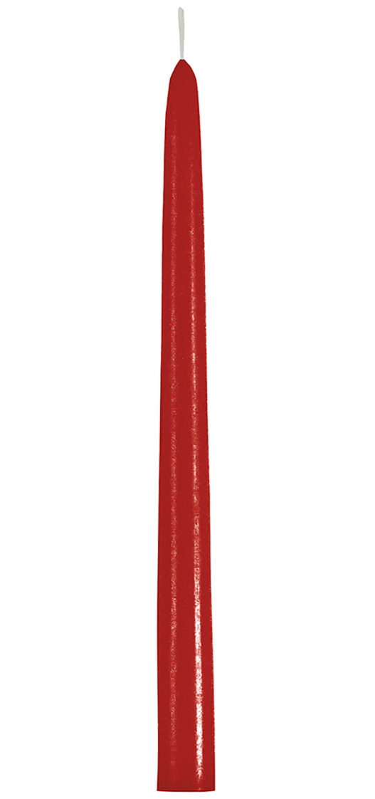 Set 12 lumanari conice La Francaise Colorama d22mm h29cm 8 ore rosu