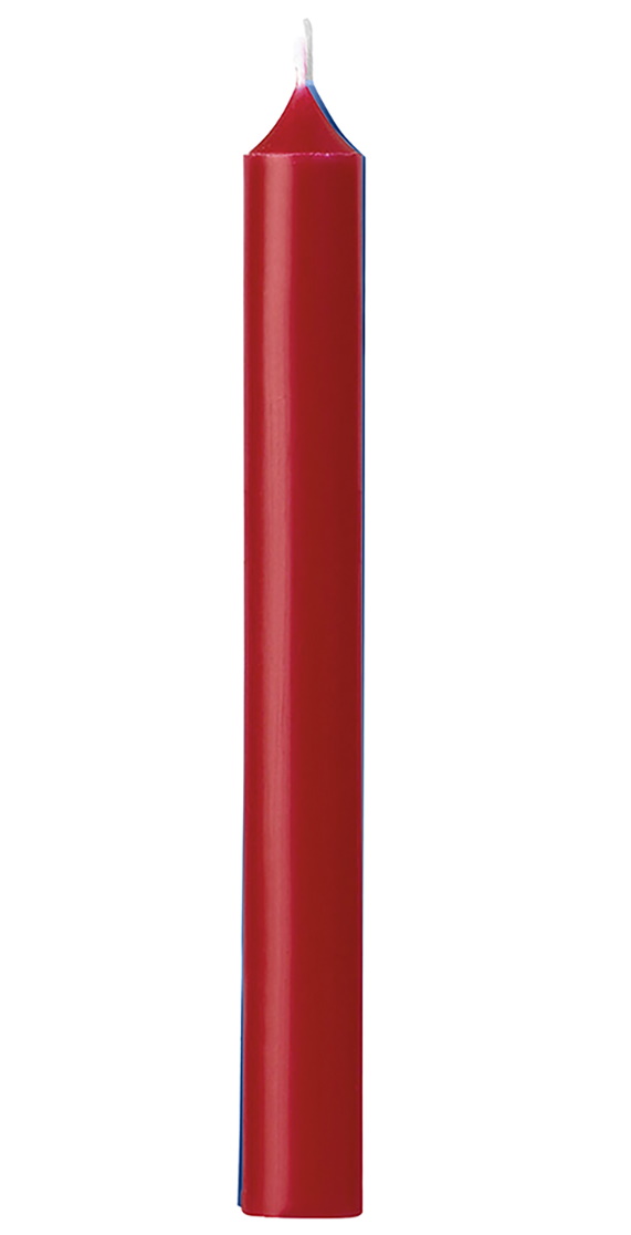 Set 12 lumanari drepte La Francaise Colorama d22mm h20cm 7 ore rosu Ambient pret redus