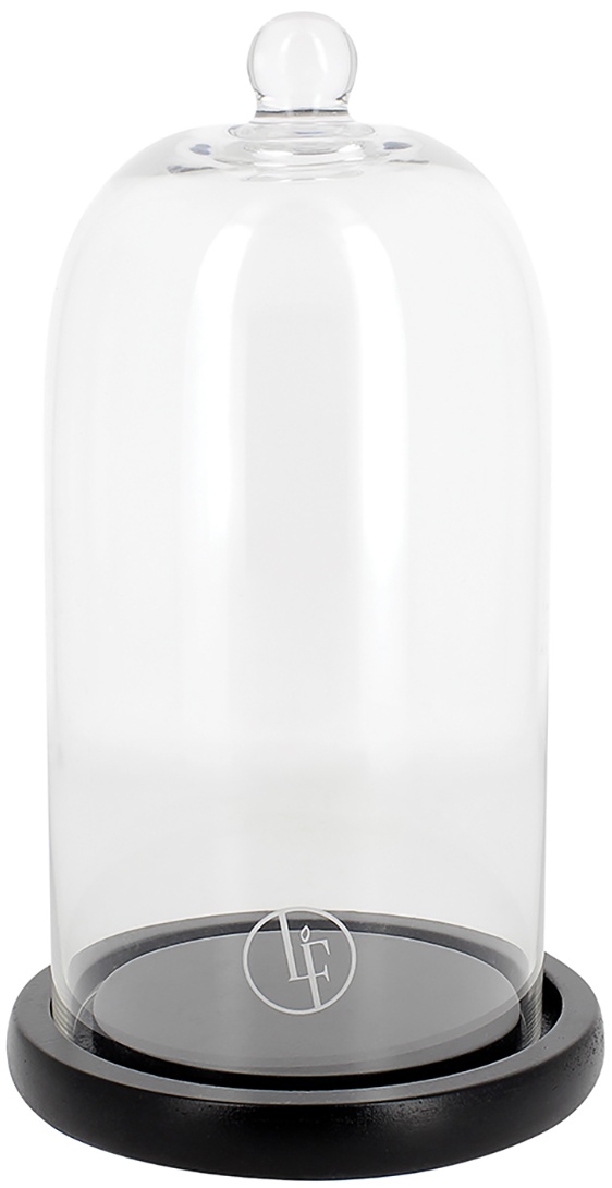 Cupola sticla cu baza pentru lumanari La Francaise d 10cm h20cm 10cm pret redus