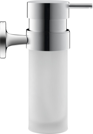 Dispenser sapun lichid Duravit Starck T sticla mata crom Duravit imagine 2022 by aka-home.ro
