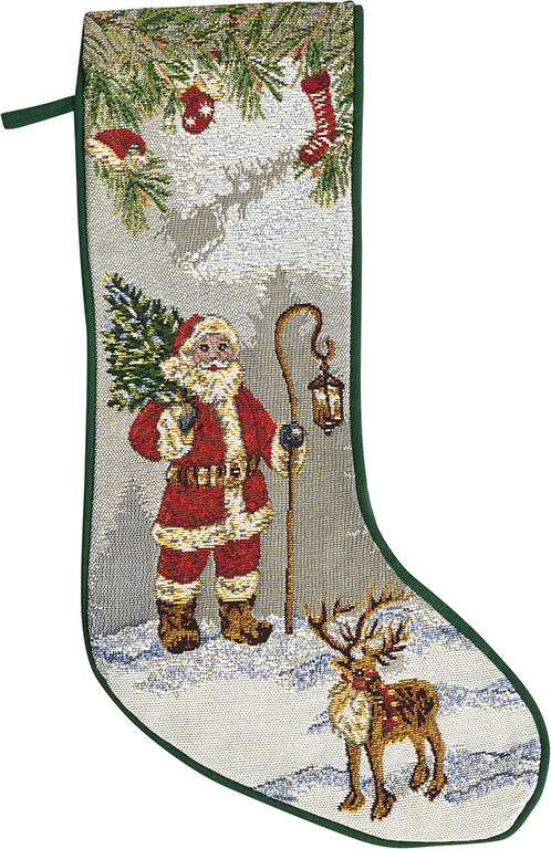 Decoratiune ghetuta Sander Gobelins Hey Santa! 21x48cm 40 Original Sander