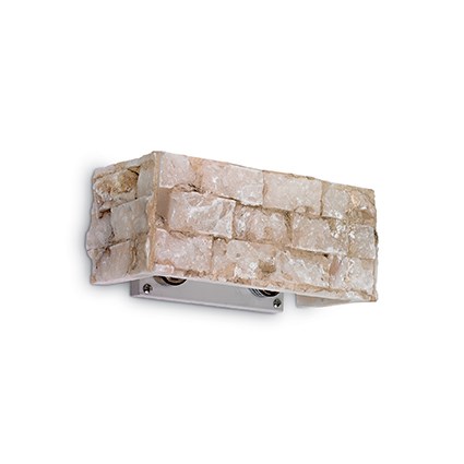 Aplica Ideal Lux Carrara AP2 2x40W G9 23x10x10cm alabastru