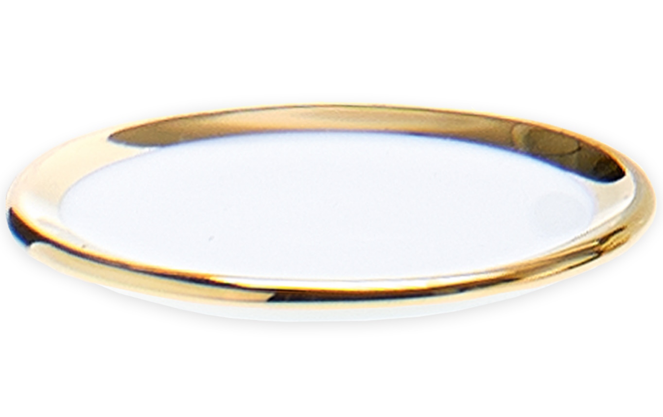 Tava rotunda Decor Walther Porzellan SA L Dish 15cm alb-auriu (15cm)