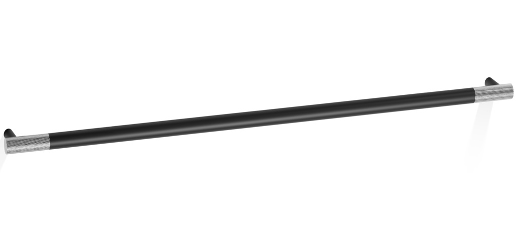 Bara port prosop Decor Walther Club HTE80 80cm negru mat-crom 80cm