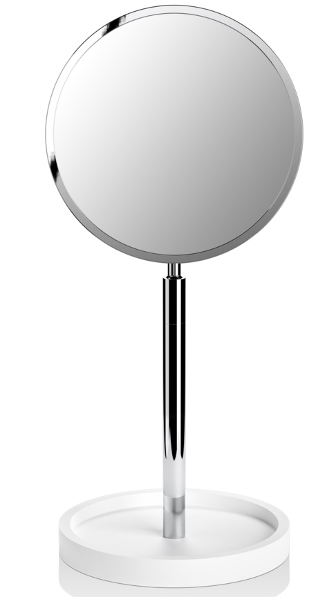 Oglinda cosmetica Decor Walther Stone KSA h 40cm marire 4x alb-crom Decor Walther