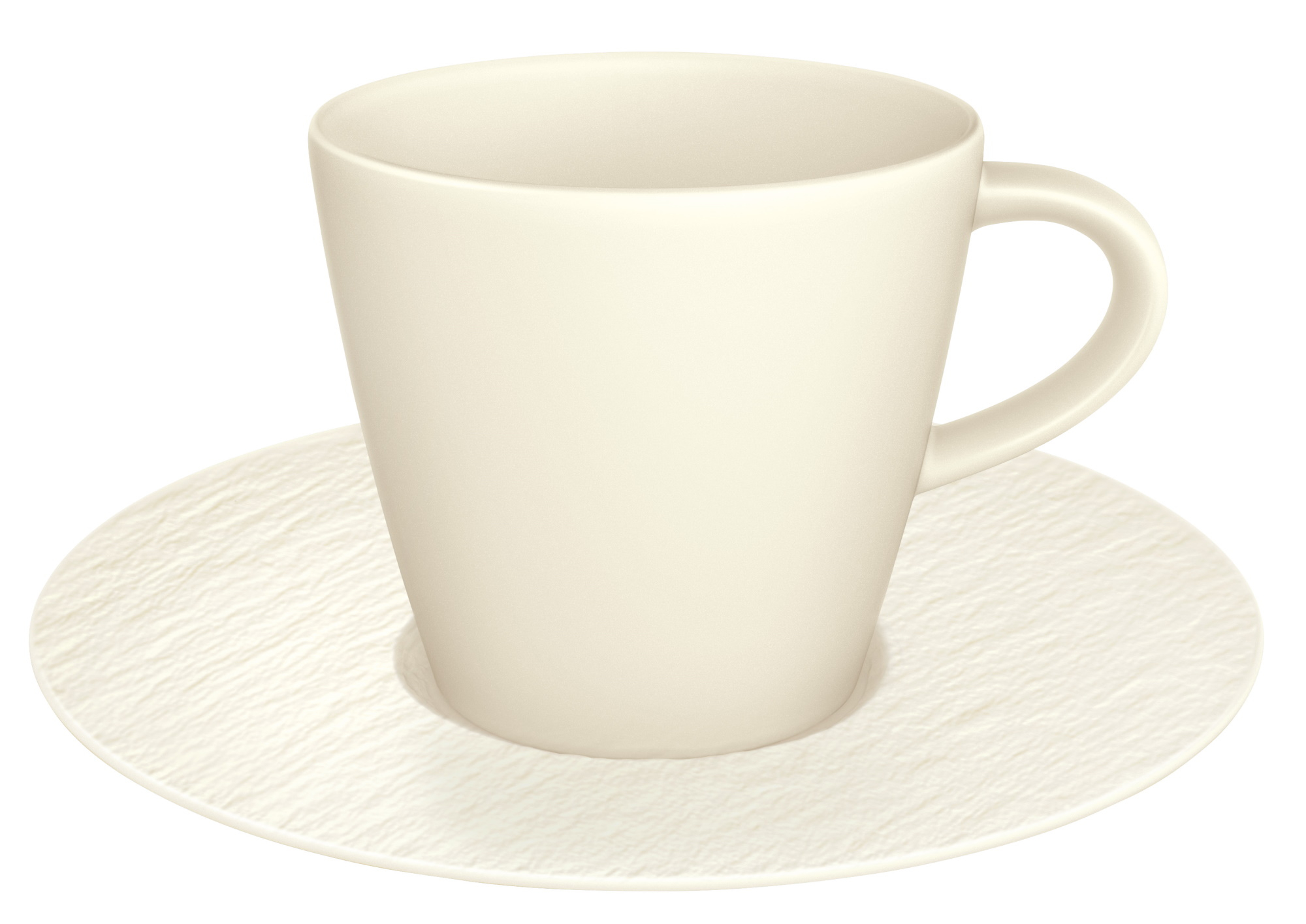Ceasca si farfuriuta cafea Villeroy & Boch Manufacture Rock Blanc 0.22 litri sensodays.ro