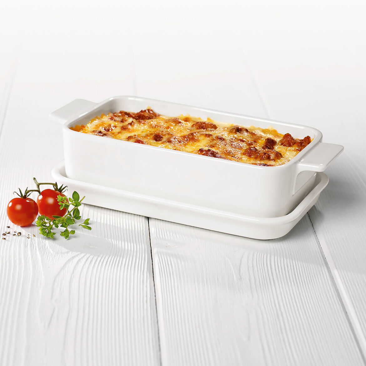 Vas ceramic cu capac Villeroy & Boch Pasta Passion Lasagne dish 25x14cm sensodays.ro