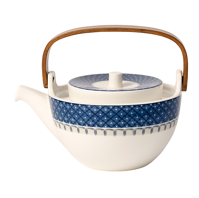 Vas servire ceai Villeroy & Boch Casale Blu 6 persoane 1 litru sensodays.ro