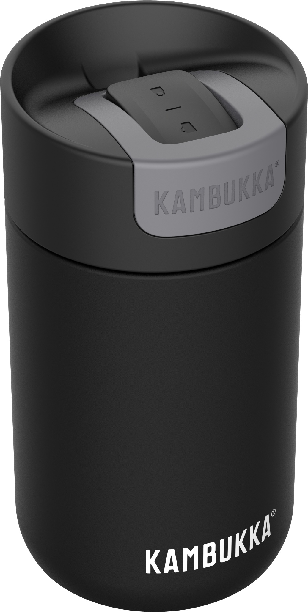 Cana termos Kambukka Olympus cu capac Switch inox 300ml Jet Black Kambukka pret redus imagine 2022