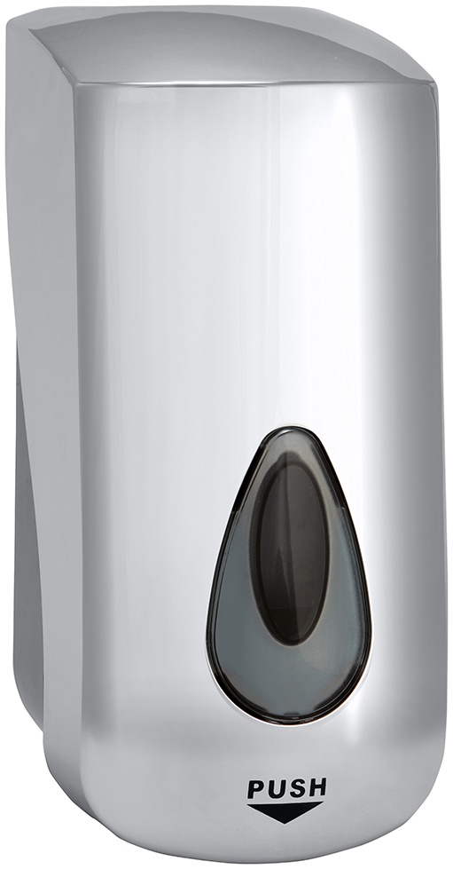 Dispenser sapun lichid Bemeta Hotel plastic crom patinat 110 x 245 x 115 mm 1000 ml 1000